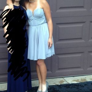 Strapless Blue Short Dress (Homecoming dance, etc)